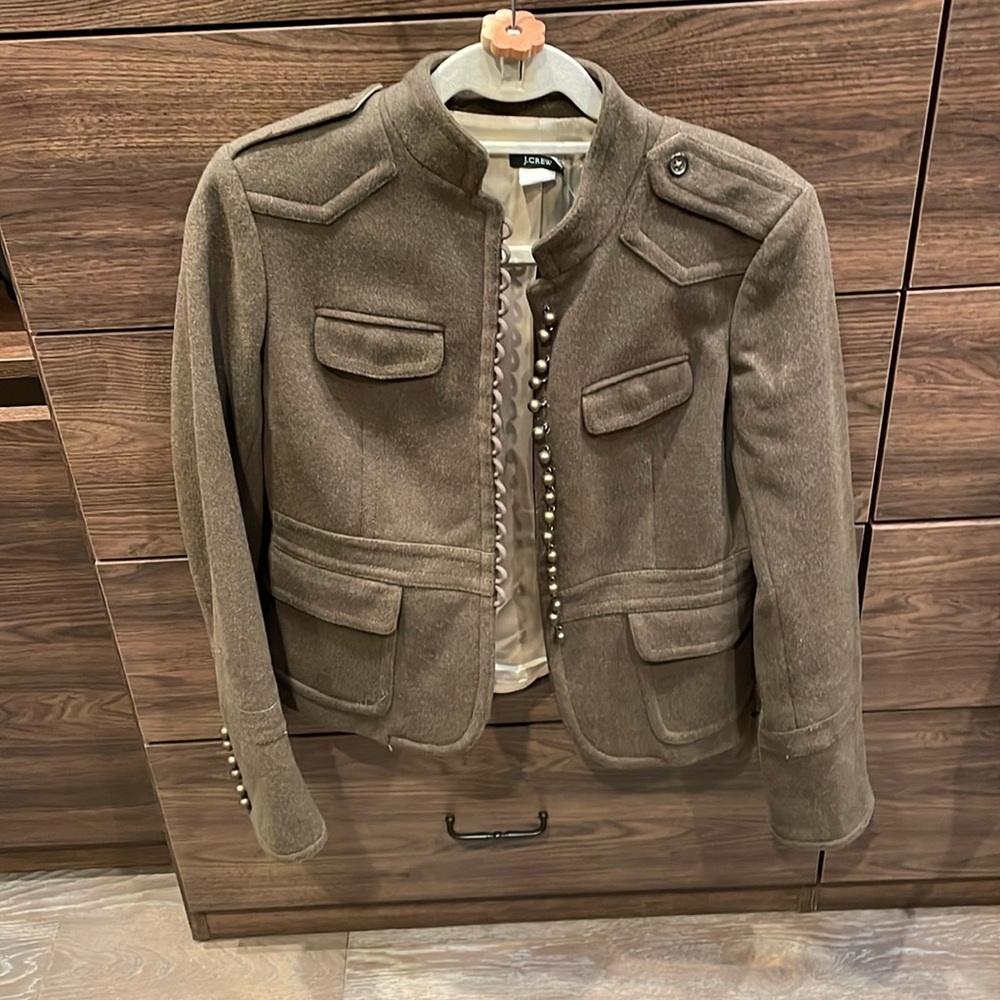 J crew military style blazer